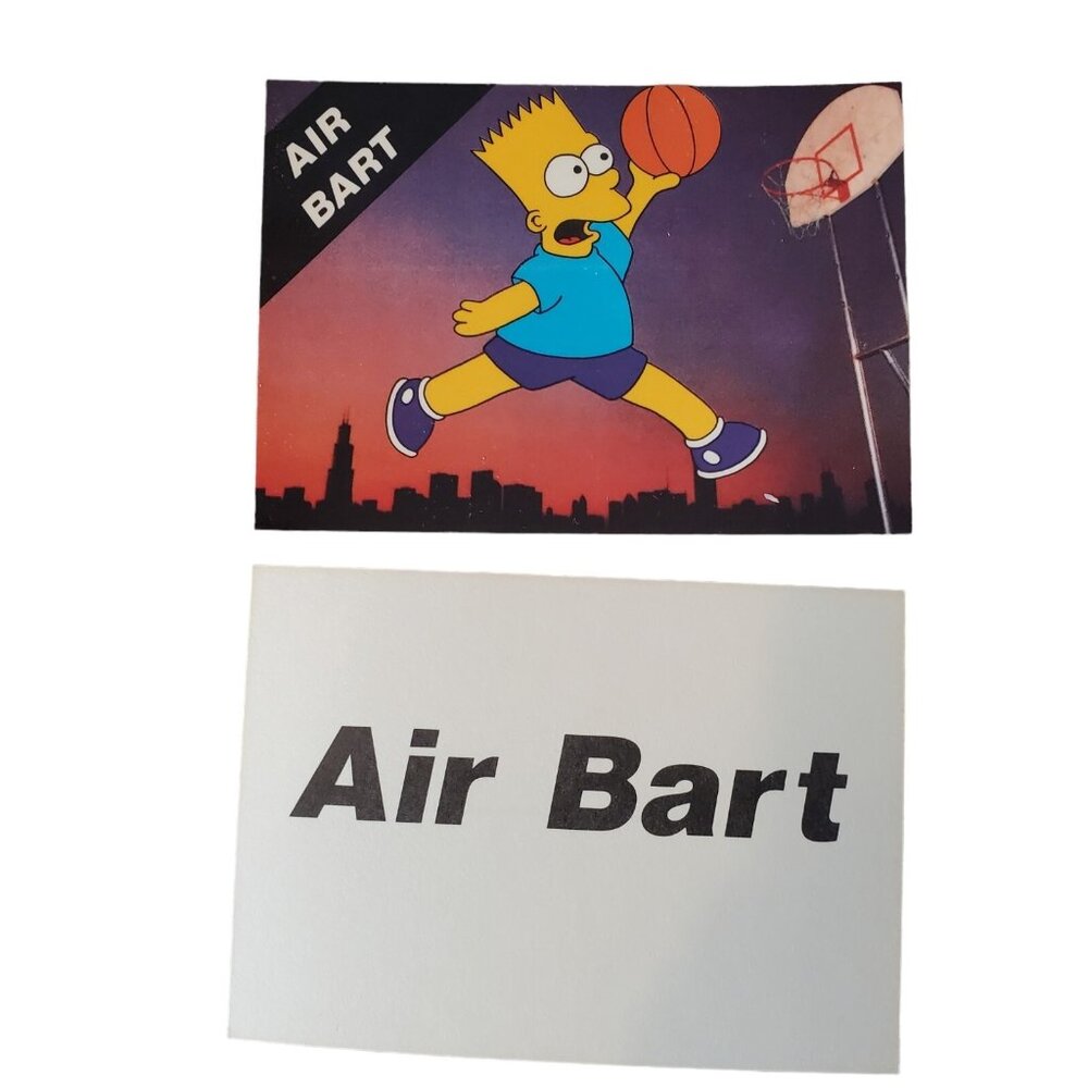 Lot of 22 '90 Broder Bart Simpson Air Bart Michael Jordan Promo Cards Simpsons